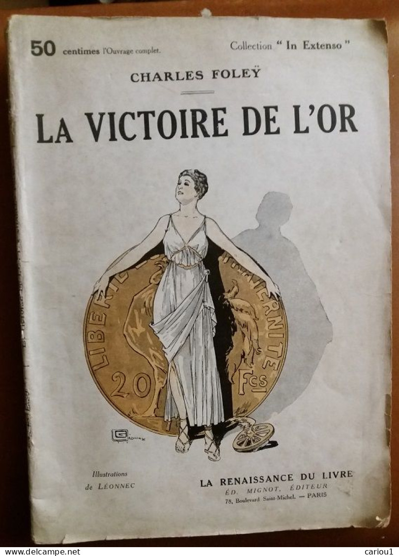 C1 Charles FOLEY La VICTOIRE DE L OR Illustre LEONNEC Port Inclus France - 1901-1940