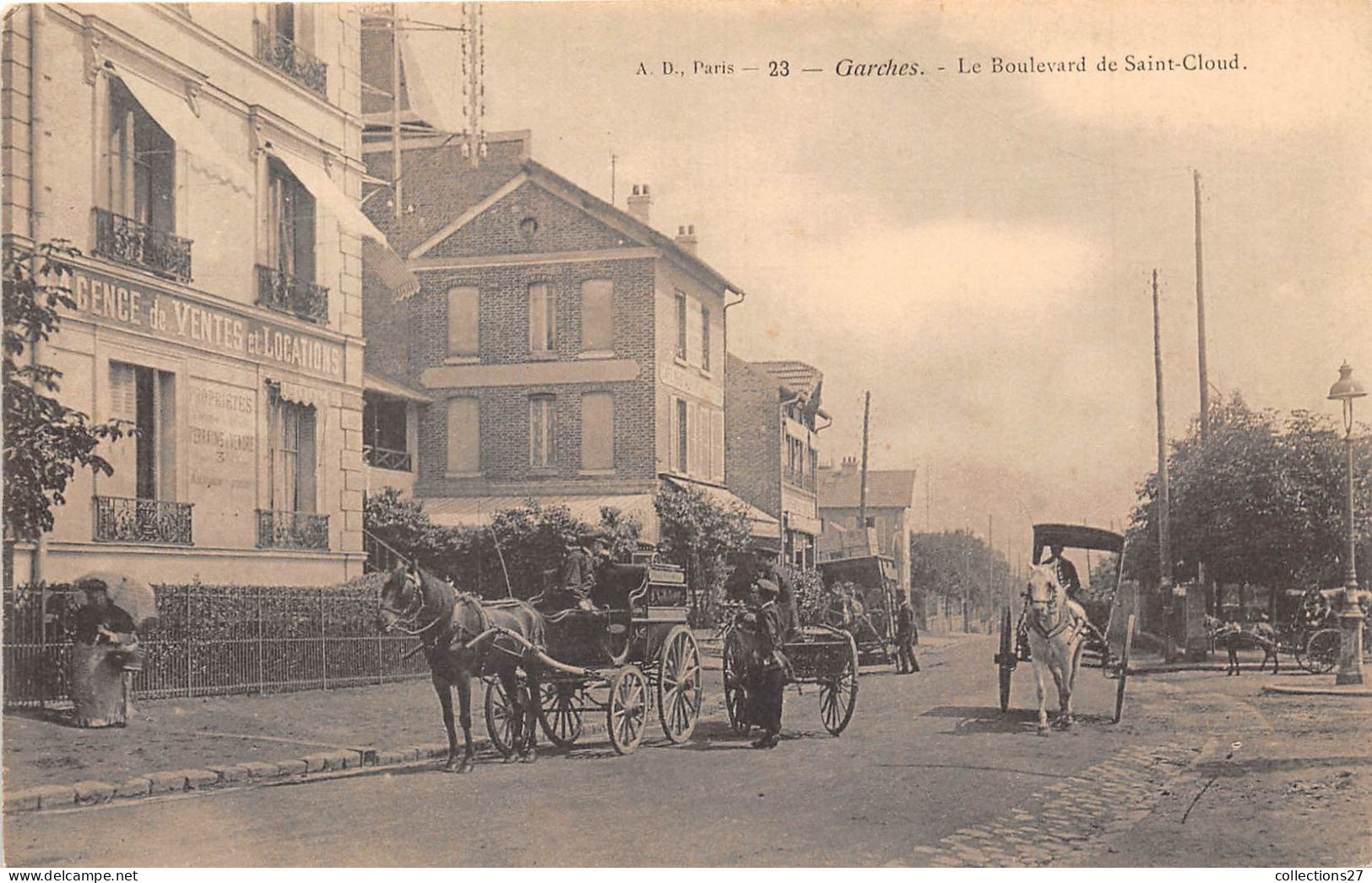 92-GARCHES- LE BOULEVARD DE SAINT-CLOUD - Garches