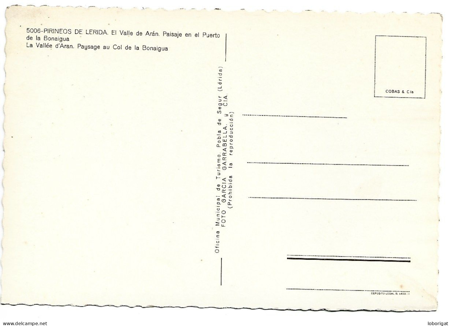 PAISAJE EN EL PUERTO DE LA BONAIGUA / PAYSAGE AU COL DE LA BONAIGUA. VALL D'ARAN.- PIRINEU CATALA.- LLEIDA.- (CATALUNYA) - Lérida