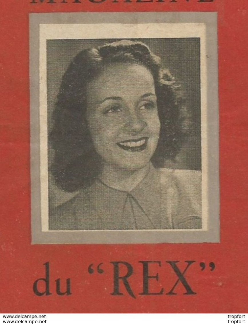 Bb // Vintage // Old French Movie Program / Programme Cinéma REX Les J3 Roger FERDINAND - Programmes