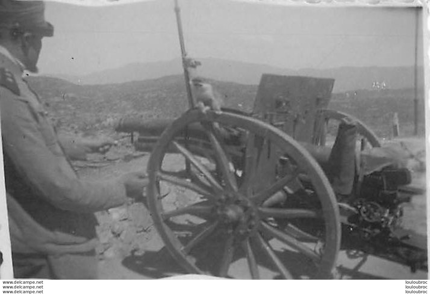 CANON DE 77/28  ARMEE ITALIENNE PHOTO ORIGINALE  6 X 4 Cm - Guerra, Militares