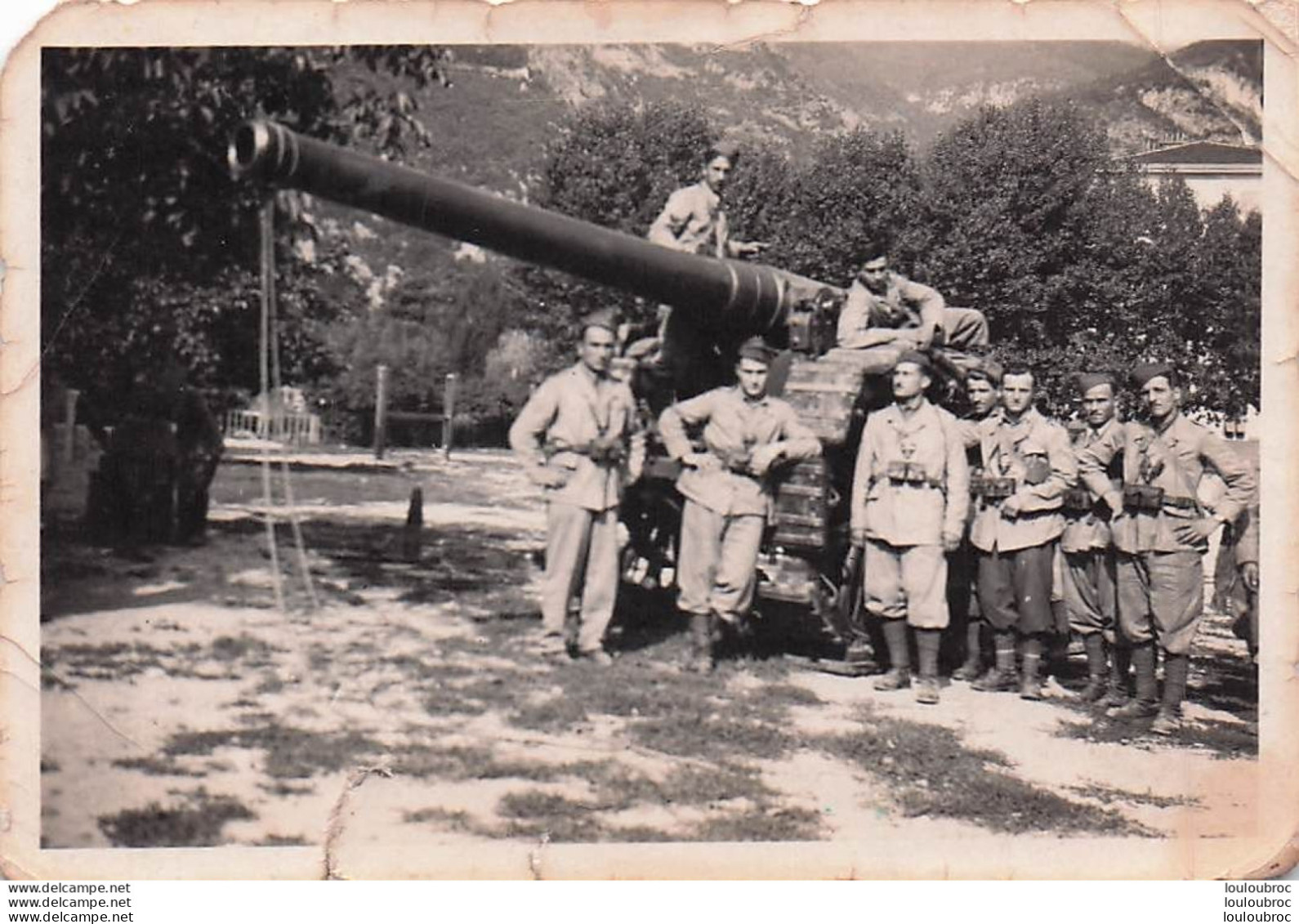 PADOVA 1942  CANON DE 149/35  ARMEE ITALIENNE PHOTO ORIGINALE 9 X 6 CM - Guerra, Militares