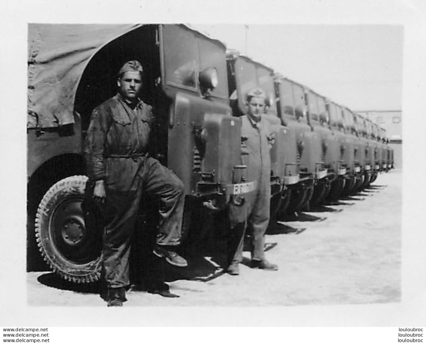 TRIPOLI 1938 CAMIONS OM-36  ARMEE ITALIENNE PHOTO ORIGINALE   6 X 5 CM - War, Military