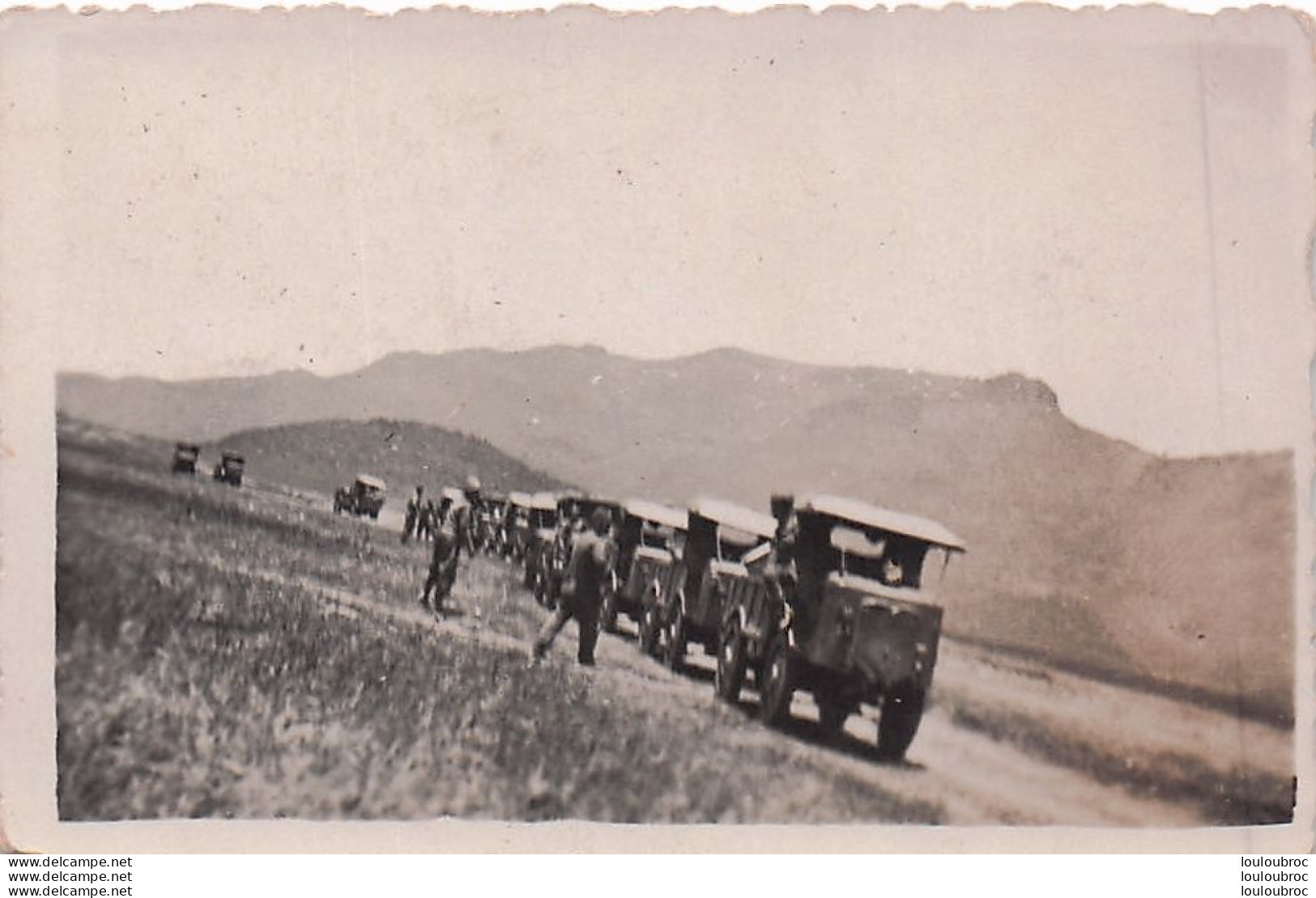 CAMIONS  OM PASSO DABATI  A.O.I.  ARMEE ITALIENNE PHOTO ORIGINALE   8 X 6 CM - War, Military