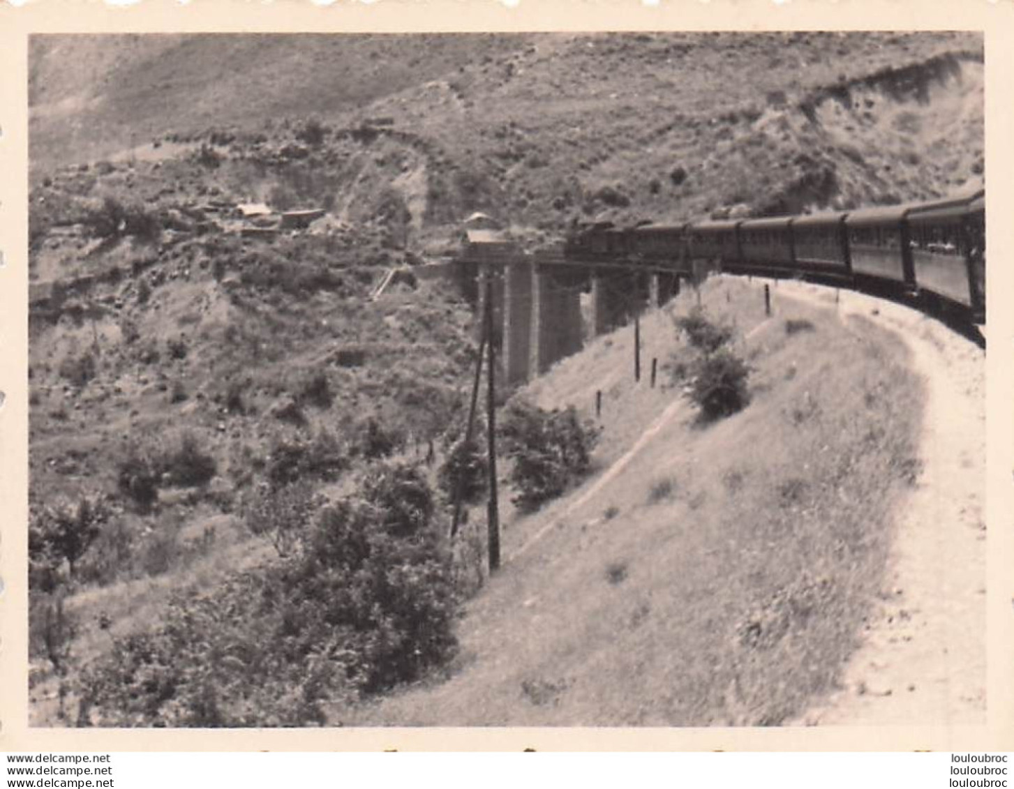 PONT DE CHEMIN DE FER DETRUIT  ARMEE ITALIENNE  PHOTO ORIGINALE 9 X 6 CM R1 - War, Military