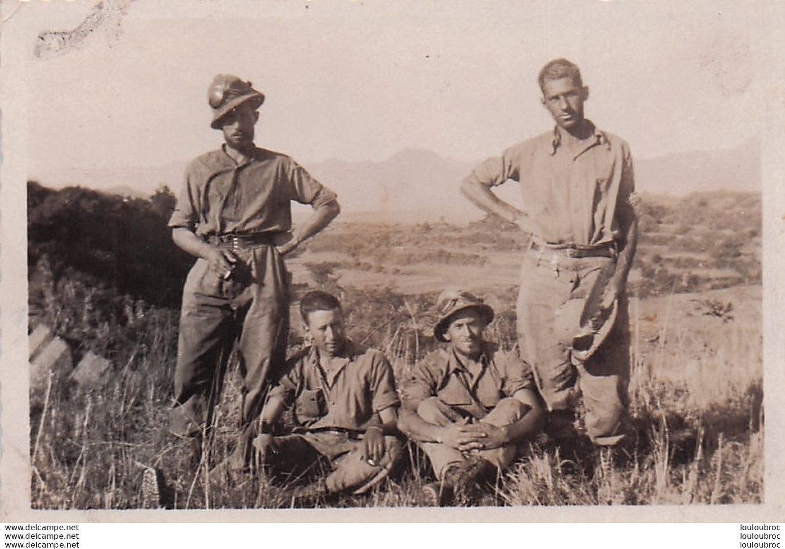 SOLDATS ITALIENS  A.O.I. ARMEE ITALIENNE  PHOTO ORIGINALE  9 X 6 CM R2 - War, Military