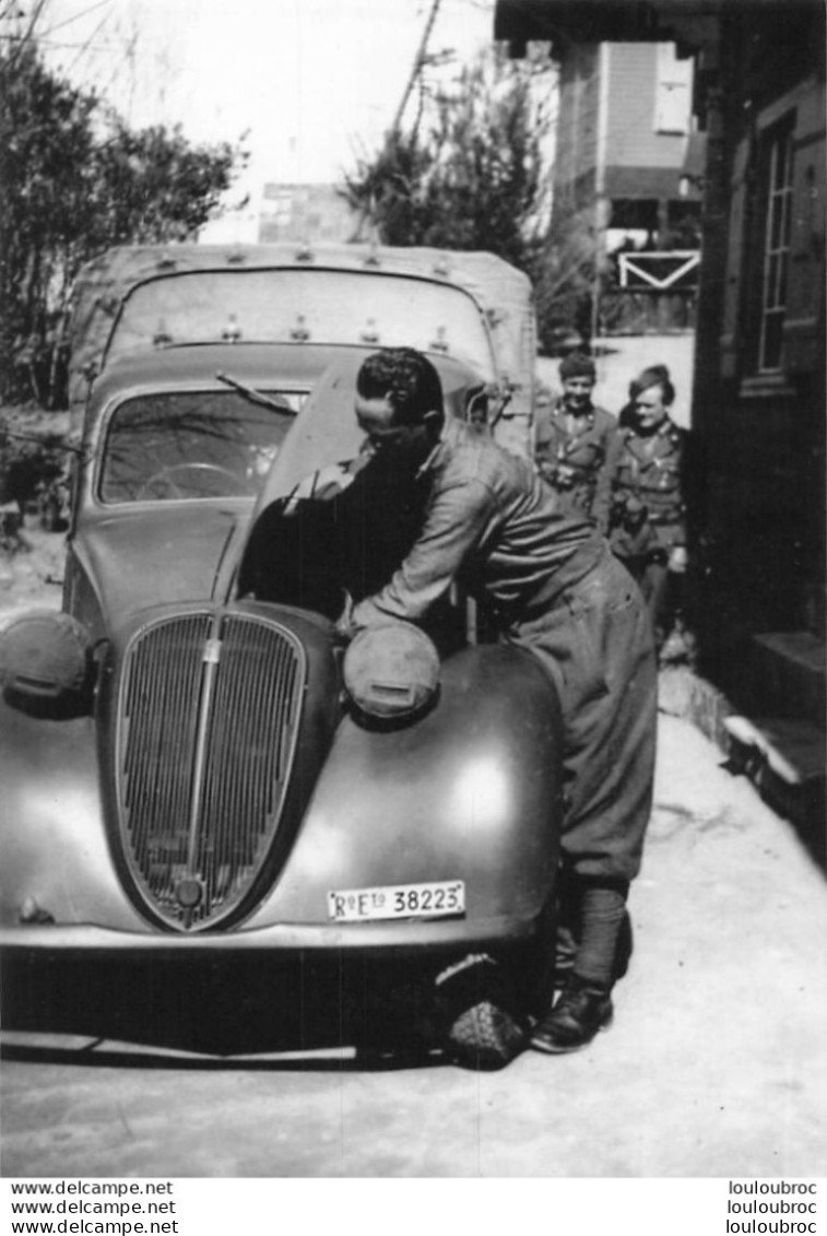 FIAT 508-C  ARMEE ITALIENNE RETIRAGE PHOTO 22 X 15 CM - Guerre, Militaire