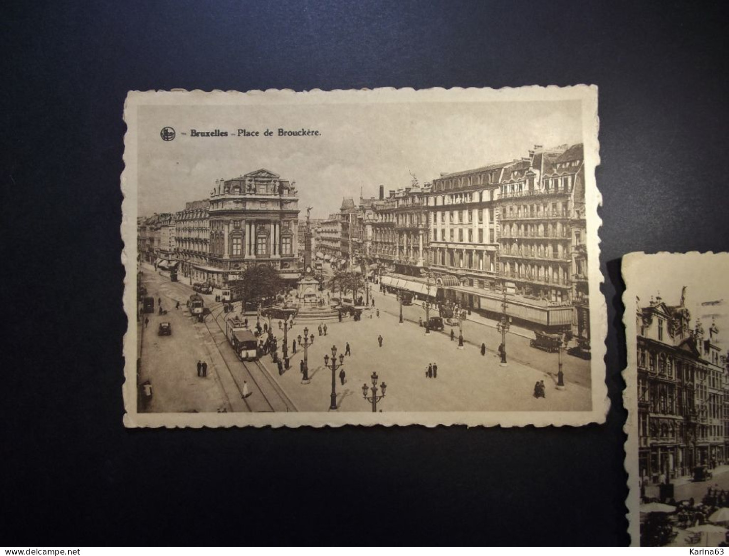 België - Belgique - Brussel  CPA - Place De Brouckère - La Grand'Place - Transport  - Used Card  1931 - Plätze