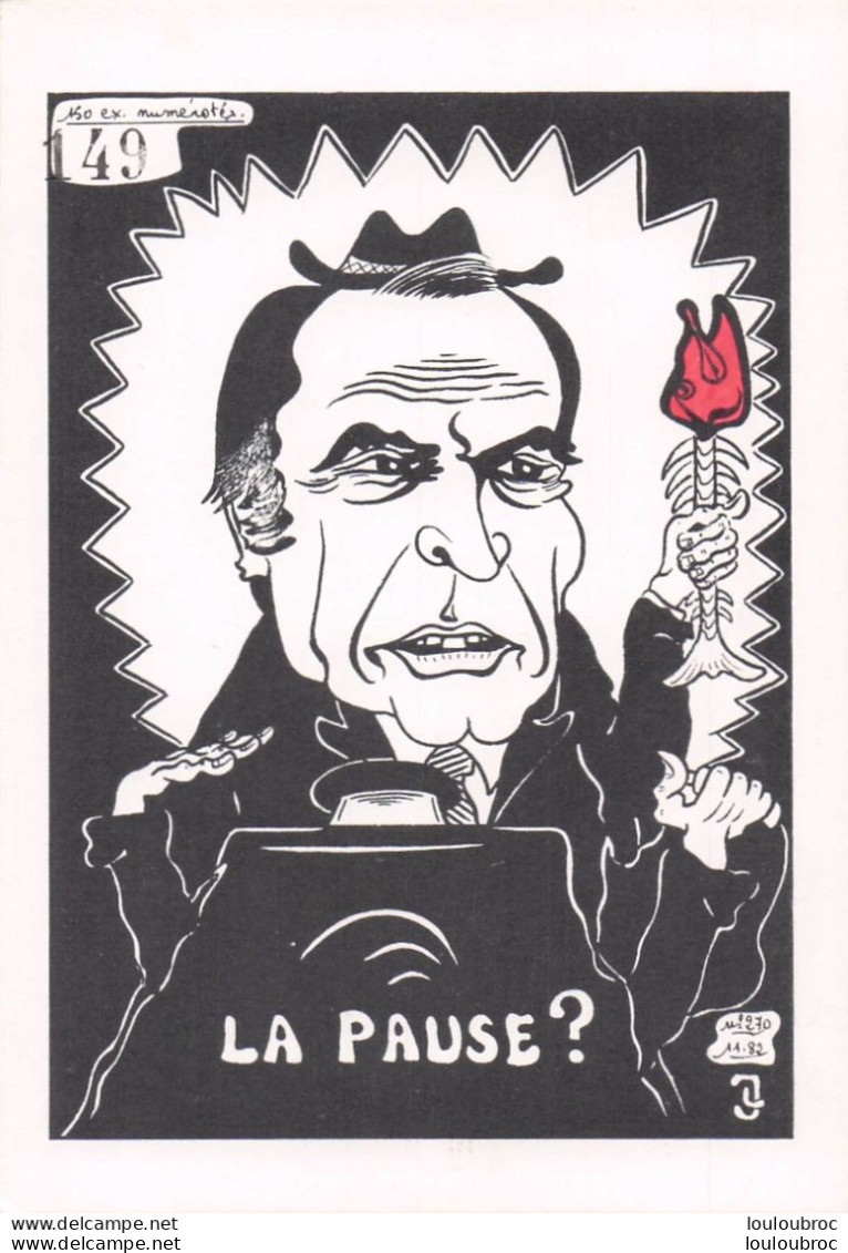 MITTERAND LA PAUSE ?  PAR JACQUES LARDIE - Satirische