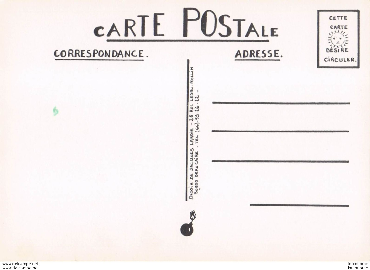 A DROITE TOUJOURS L'ENTENTE BARRE ET CHIRAC   PAR JACQUES LARDIE - Sátiras