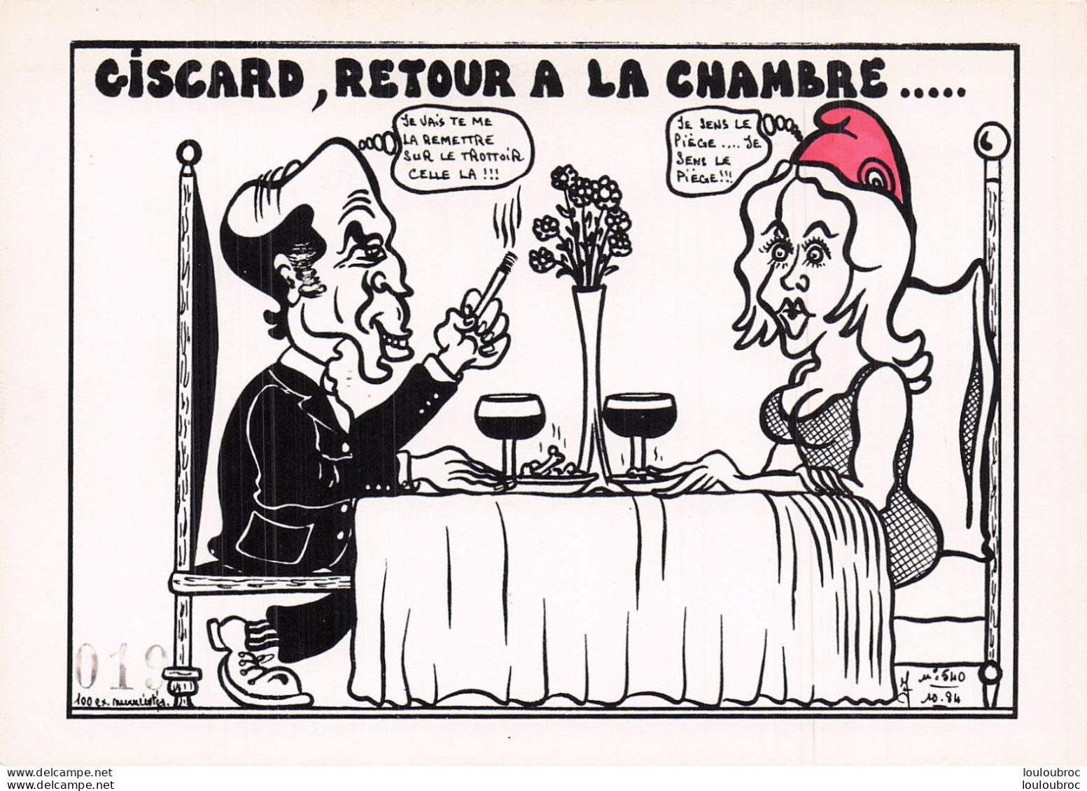 GISCARD REOUR A LA CHAMBRE   PAR JACQUES LARDIE - Sátiras