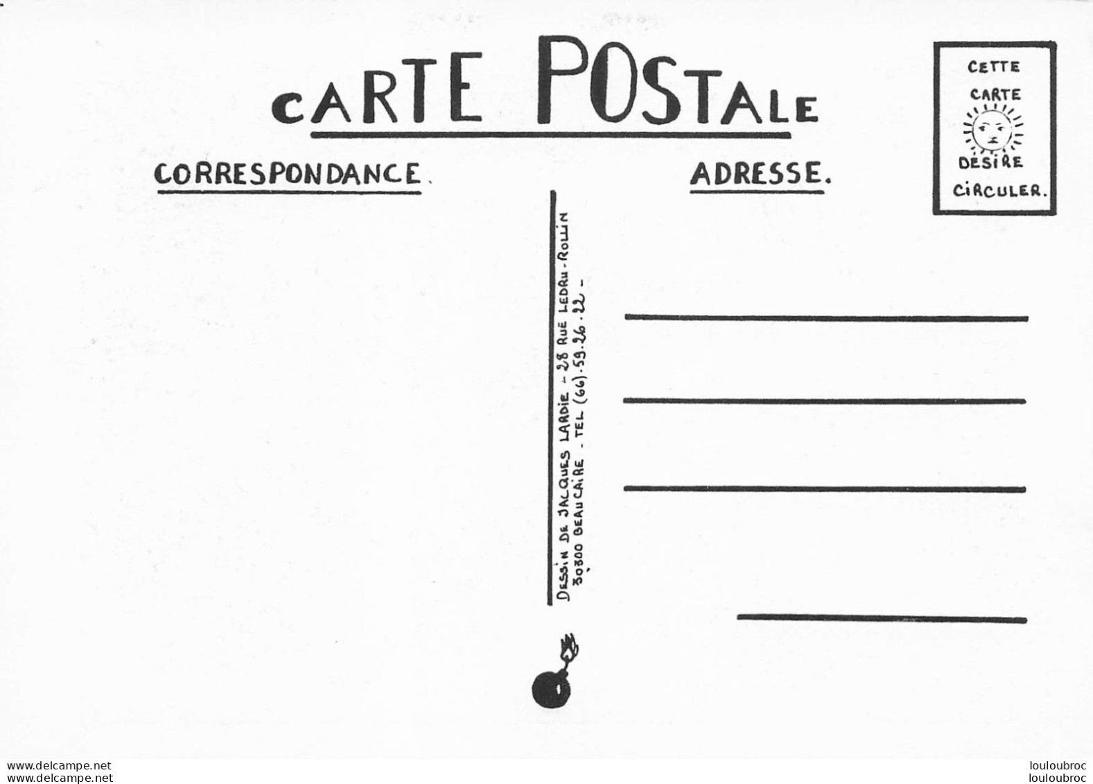 TIR CROISE  PAR JACQUES LARDIE - Satirische