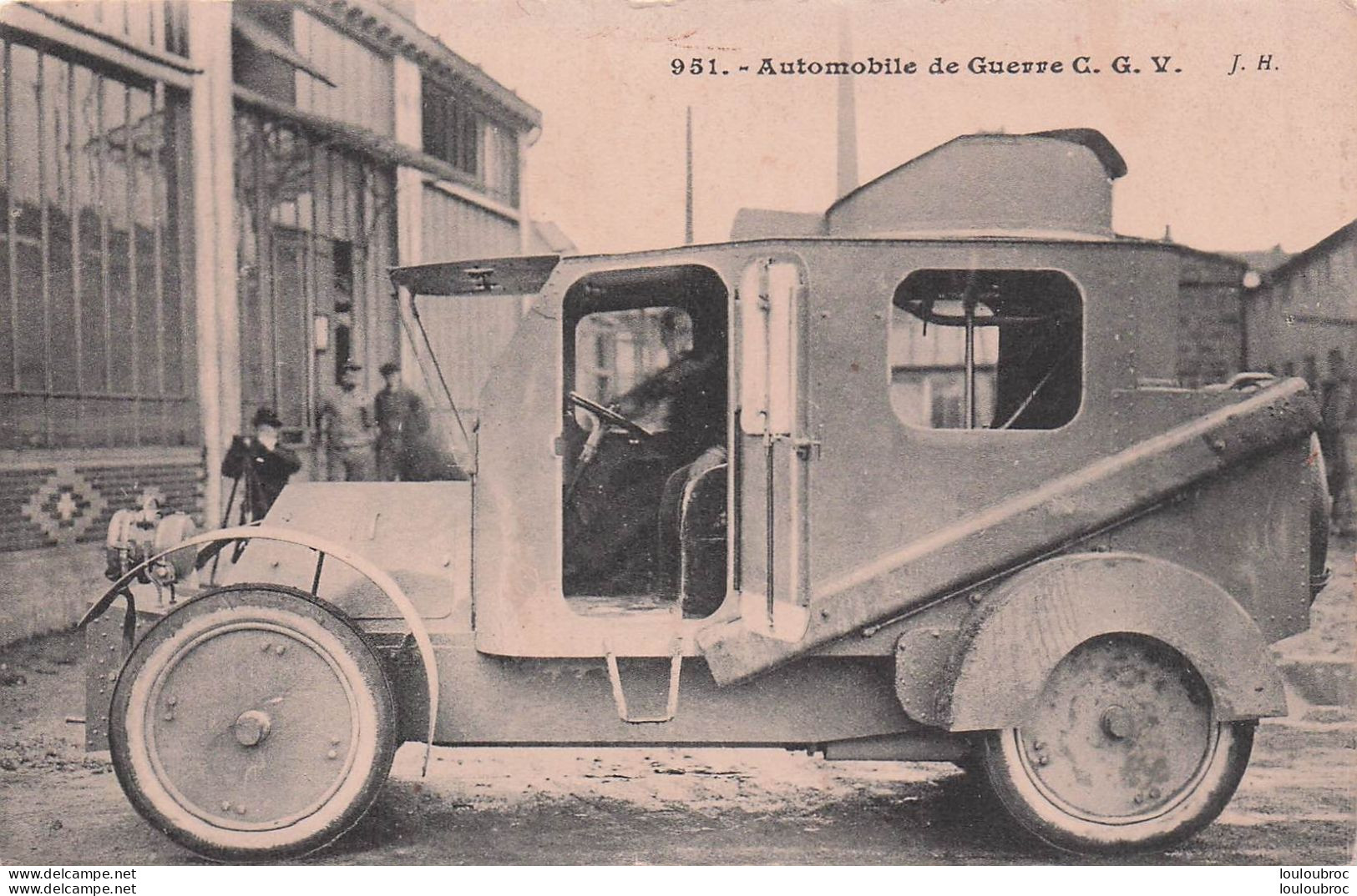 AUTOMOBILE DE GUERRE C.G.V. - Oorlog 1914-18