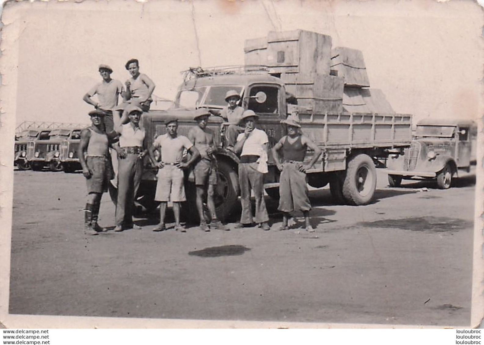 ASMARA 1937 CAMION FIAT 634  A.O.I.  ARMEE ITALIENNE PHOTO ORIGINALE 9 X 6 CM - War, Military