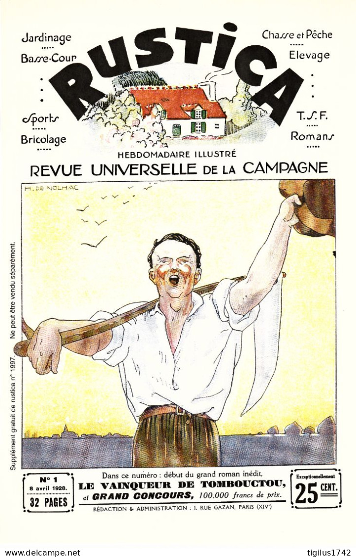 Rustica.  Revue Universelle De La Campagne. 1928, N°1 - 1900 - 1949