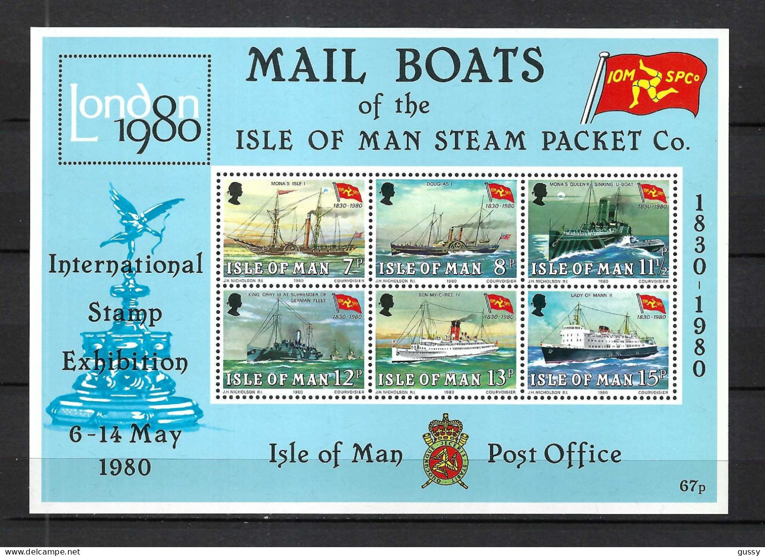 ISLE OF MAN Ca.1980: B&F Neufs** "BATEAUX" - Boten