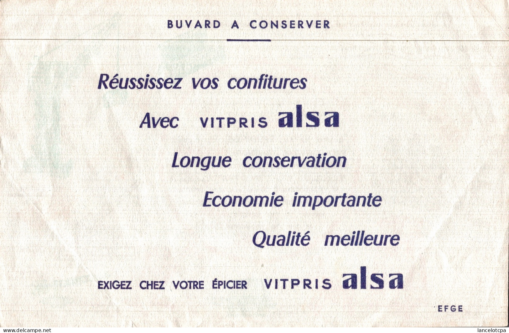 BUVARD / ALSA - Alimentaire