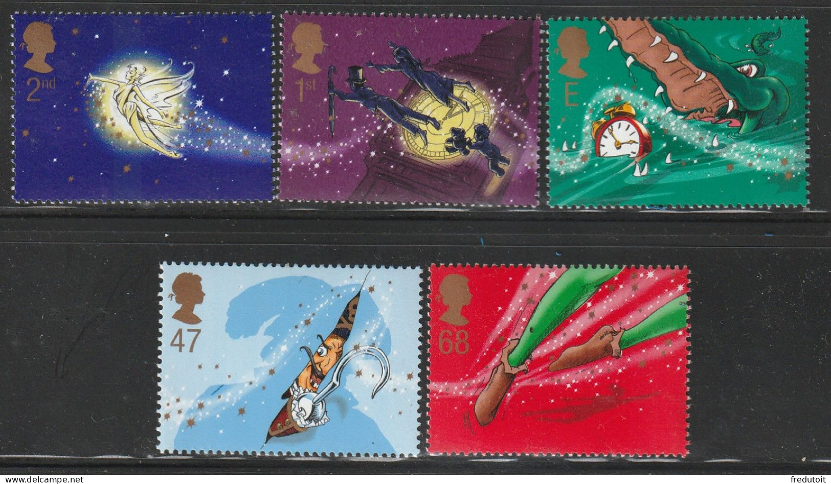 GRANDE BRETAGNE - N°2358/62 ** (2002)  Peter Pan - Unused Stamps
