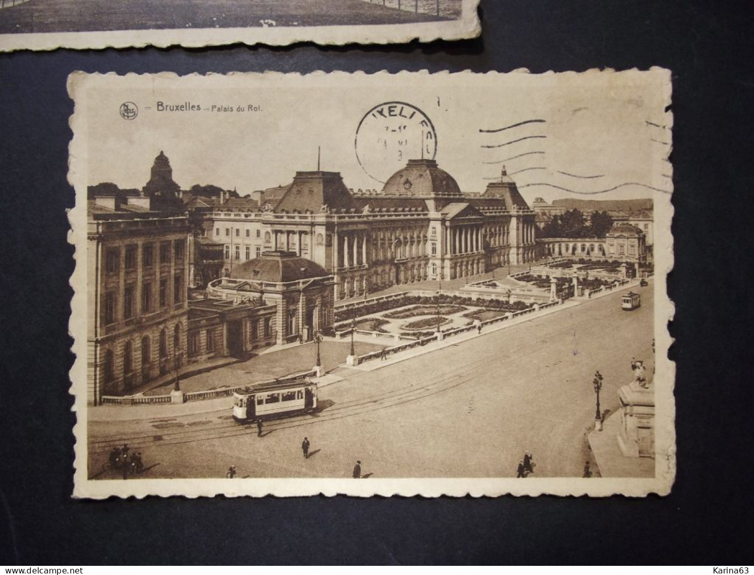 België - Belgique - Brussel  CPA - Arcade Monumentale Du Cinquantenaire - Palais Du Roi  - Transport  - Used Card  1931 - Brussel Bij Nacht