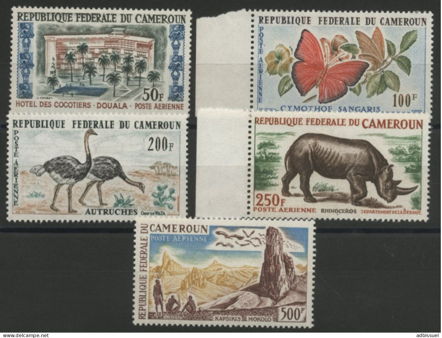 CAMEROUN POSTE AERIENNE PA N° 53 à 56 Neufs ** (MNH) Série Complète TB - Cameroon (1960-...)