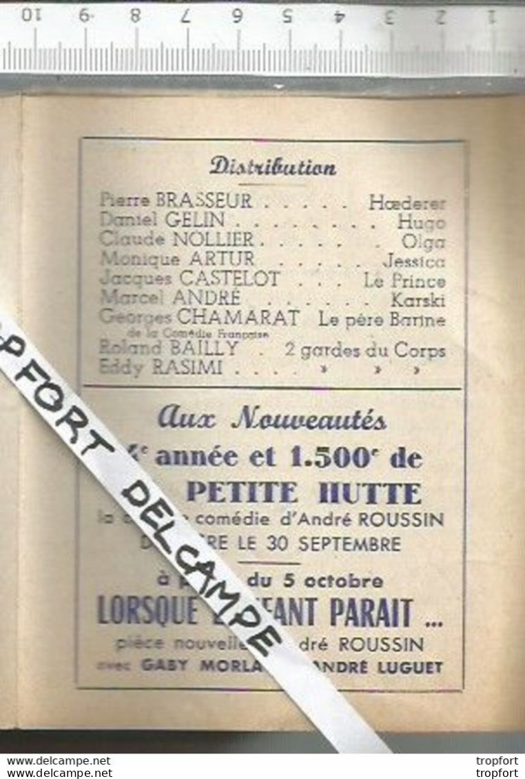 Bb // Vintage // Old French Movie Program / Programme Cinema Les Mains Sales Jean-paul SARTRE // Gelin Rasimi Brasseur - Programmes