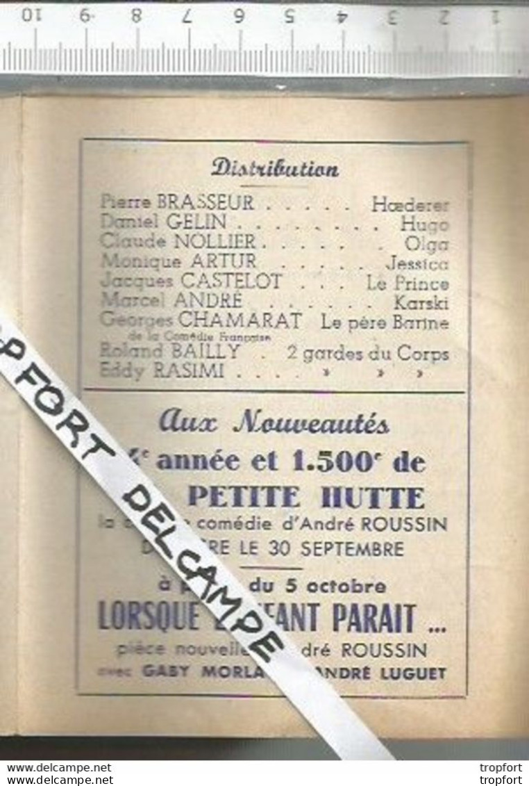 Bb // Vintage // Old French Movie Program / Programme Cinema Les Mains Sales Jean-paul SARTRE // Gelin Rasimi Brasseur - Programma's