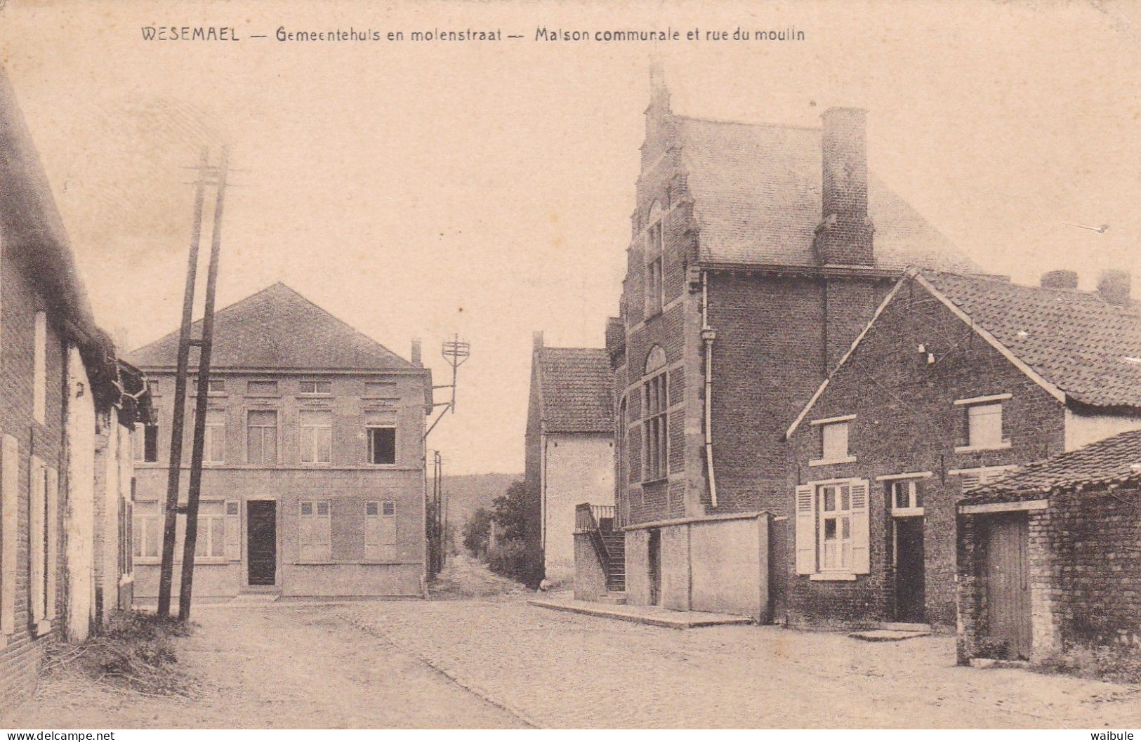 Wezemaal Wesemael Gemmentehuis En Molenstraat - Rotselaar