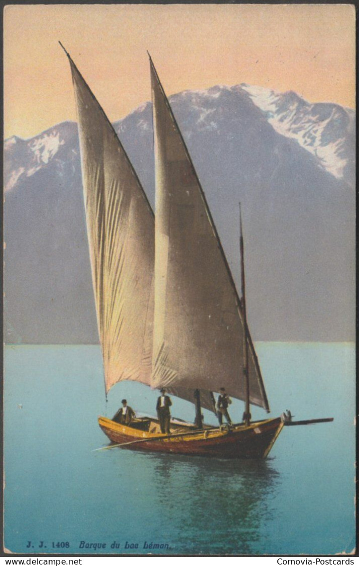 Barque Du Lac Léman, 1923 - Jullien Frères CPA JJ1408 - Other & Unclassified