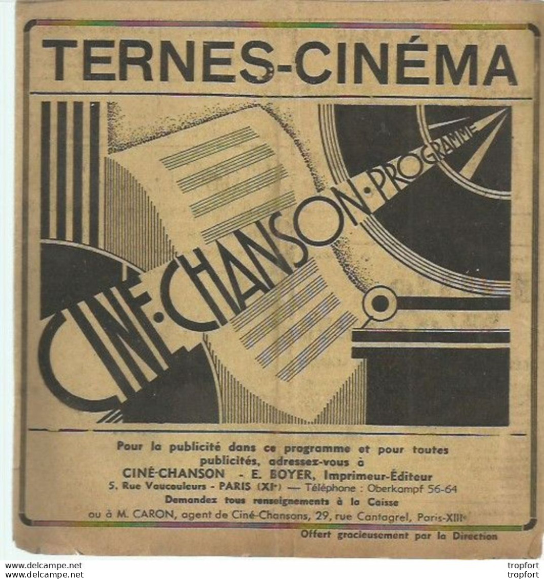 Bb // Vintage // Old French Movie Program Paramount / Programme Cinéma TERNES Little Women Katharine Hepburn - Programas