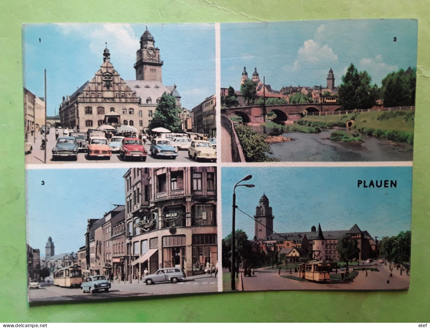 PLAUEN, Sachsen Deutschland,  Altmarkt, Dr Kuelz Bruecke,Otto Grotewohl Platz, Bahnhofstrasse, TRAMWAY 1968, TB - Plauen