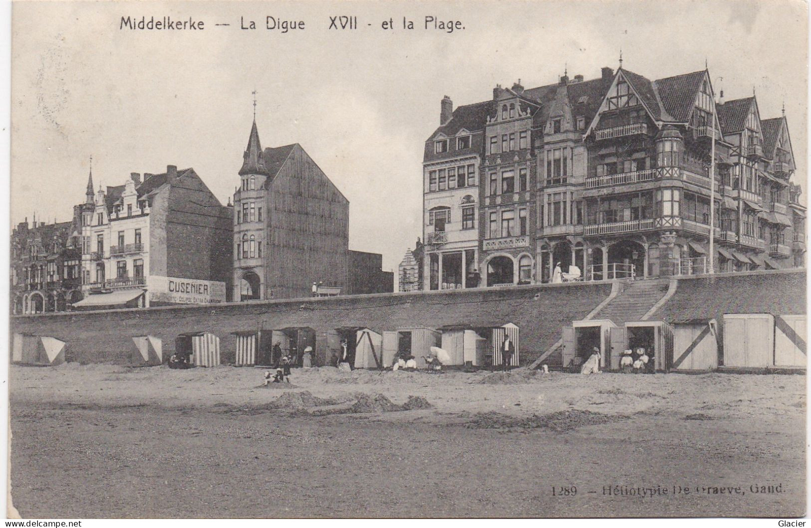 Middelkerke - La Digue  XVII Et La Plage - 1289 Héliotypie De Graeve - Middelkerke