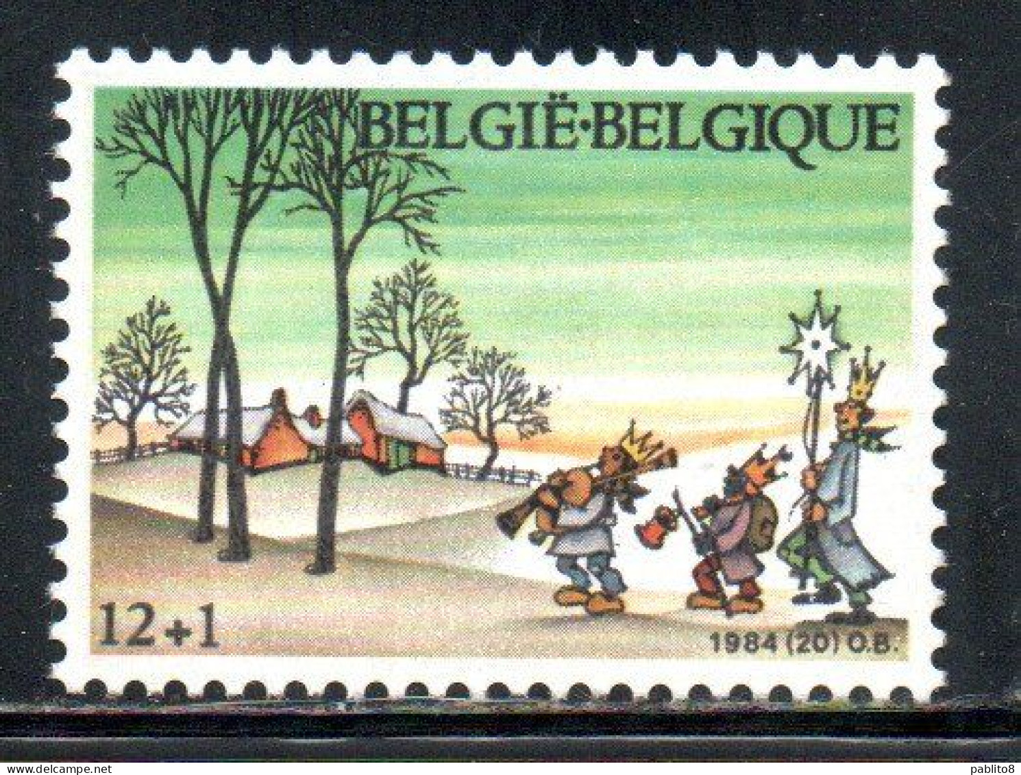 BELGIQUE BELGIE BELGIO BELGIUM 1984 CHRISTMAS NOEL NATALE WEIHNACHTEN NAVIDAD 12 + 1fr MNH - Neufs
