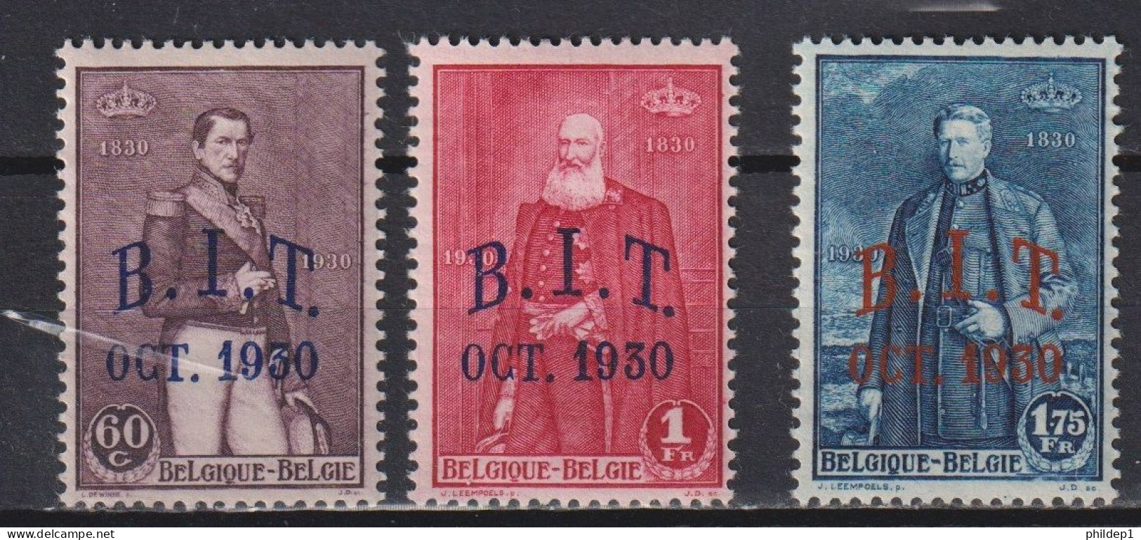 Belgique: COB N° 305/07. *, MH, Charniéré(s). TB !!! - Unused Stamps