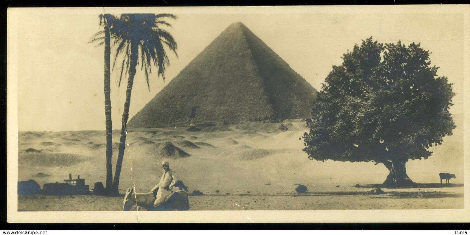 LE CAIRE Grande Pyramide De Cheops Carte Pliée Format Réduit Carte Pliée - Guiza