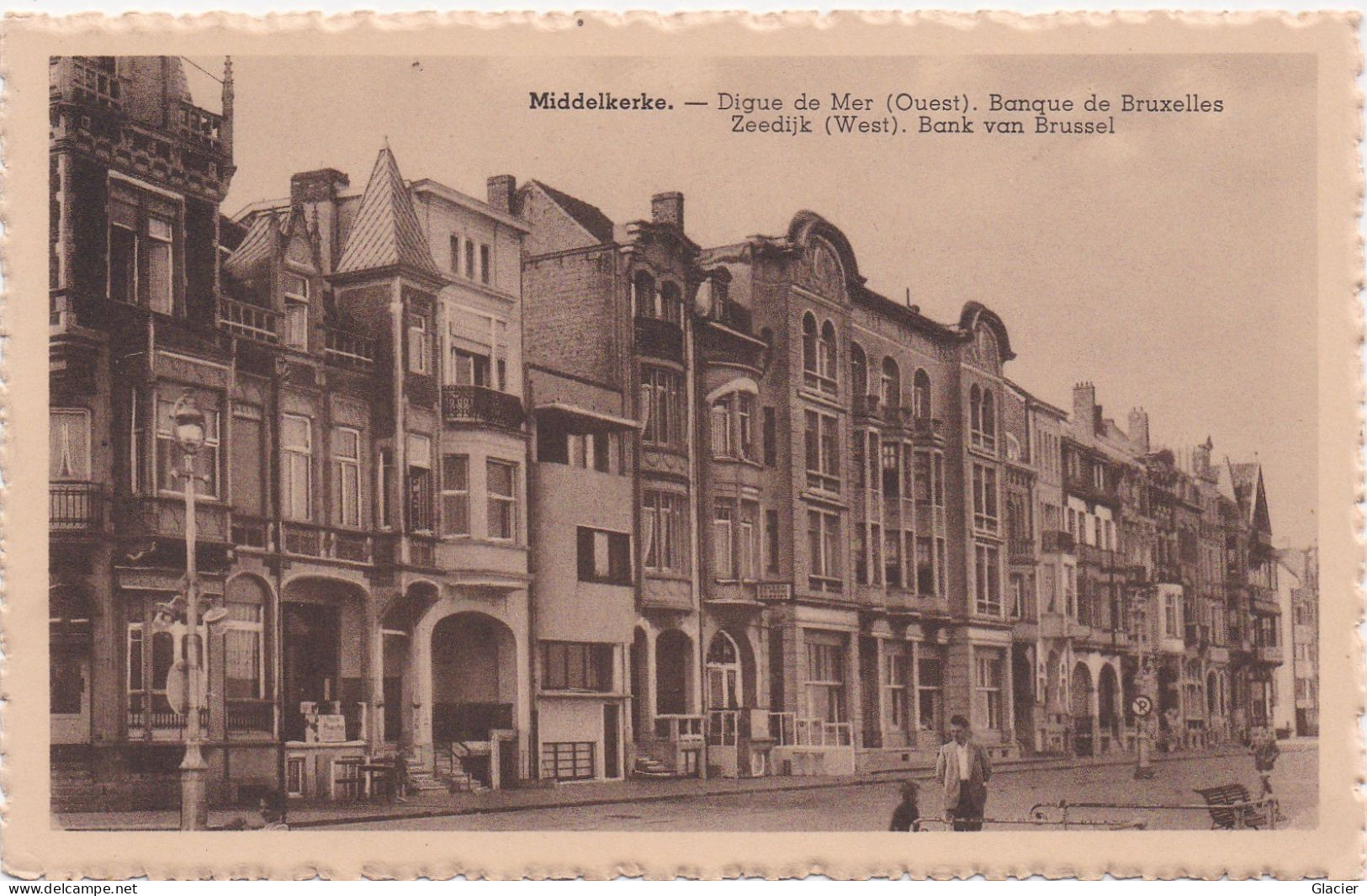 Middelkerke - Digue De Mer ( Ouest ) - Banque De Bruxelles - Zeedijk ( West ) - Bank Van Brussel - Middelkerke