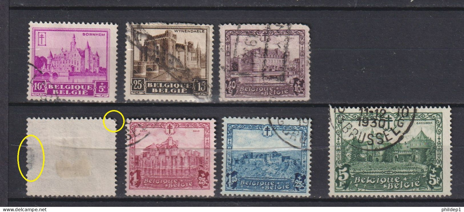 Belgique: COB N° 308/14 (311 Est Offert). Oblitérés. TB !!! - Used Stamps