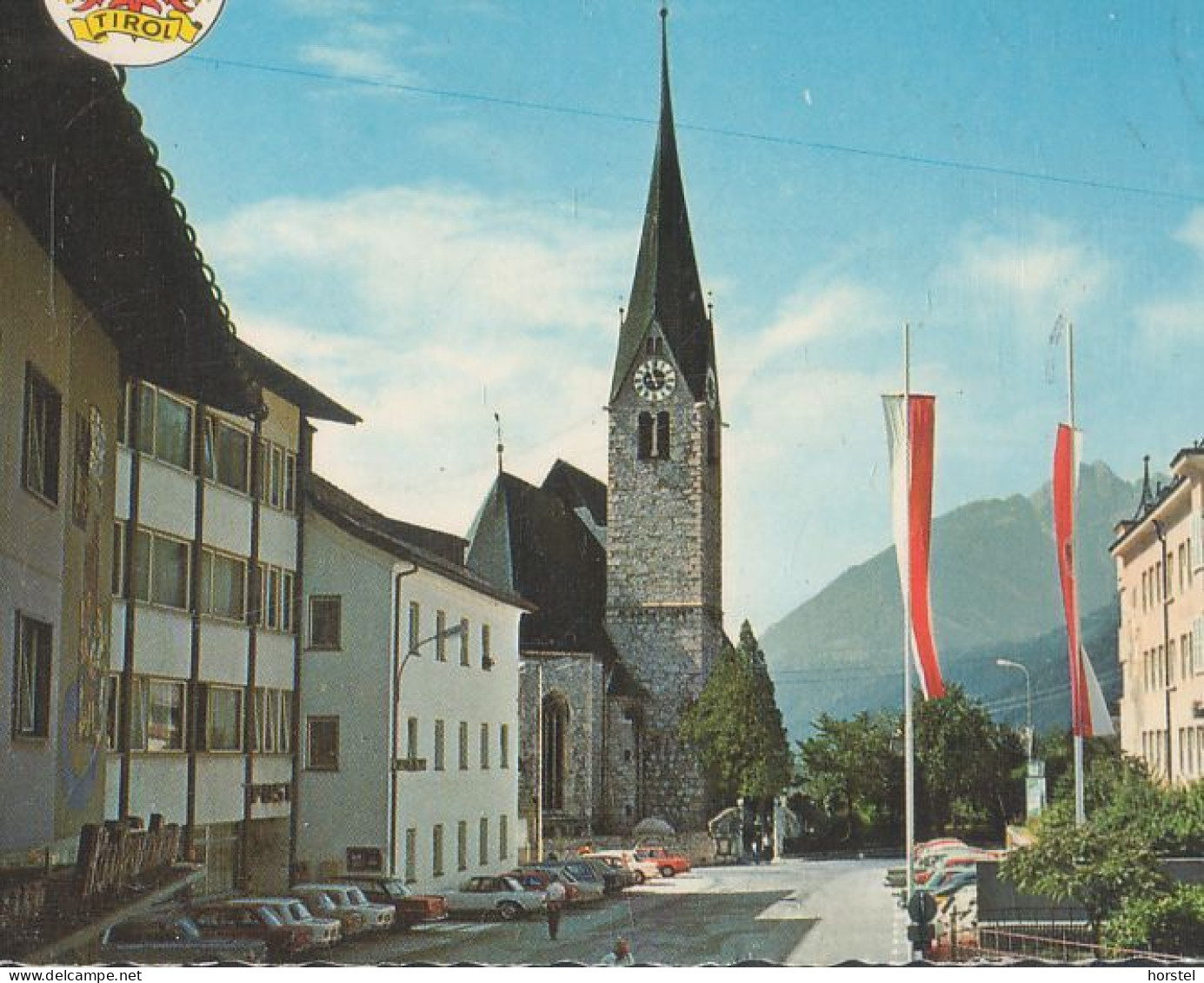 Austria - 6200 Jenbach - Hauptstraße - Kirche - Cars - Mercedes SL - Uvm. - Nice Stamp - Jenbach