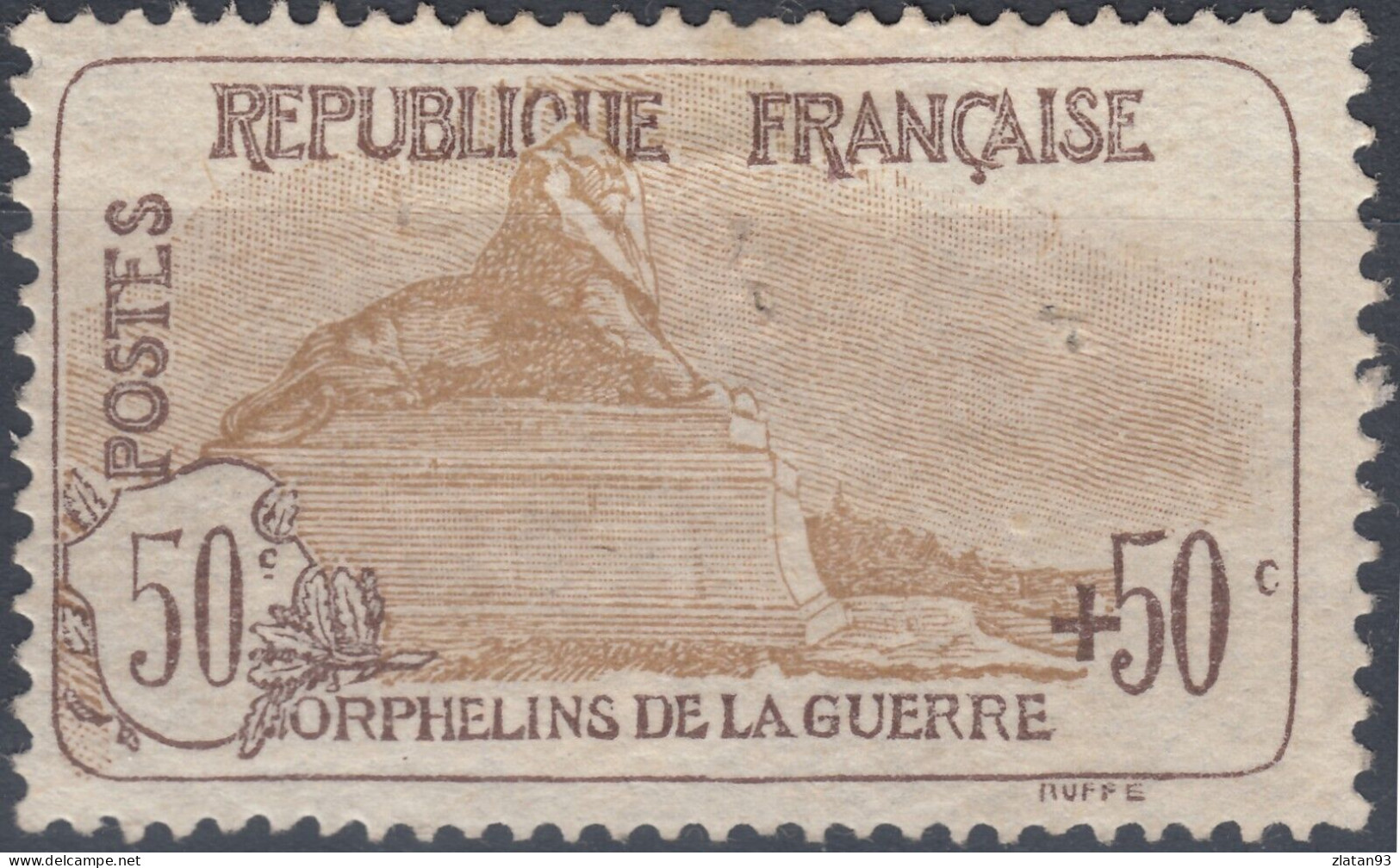ORPHELINS De GUERRE YT N°153 NEUF(*) & Signé CALVES - Unused Stamps
