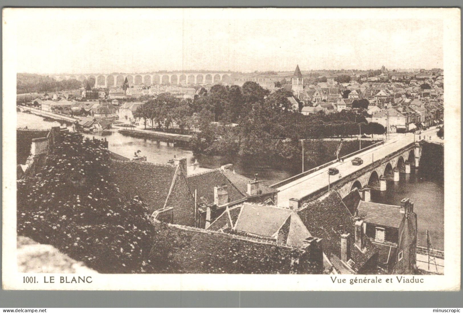 CPA 36 - Le Blanc - Vue Générale Et Viaduc - Le Blanc