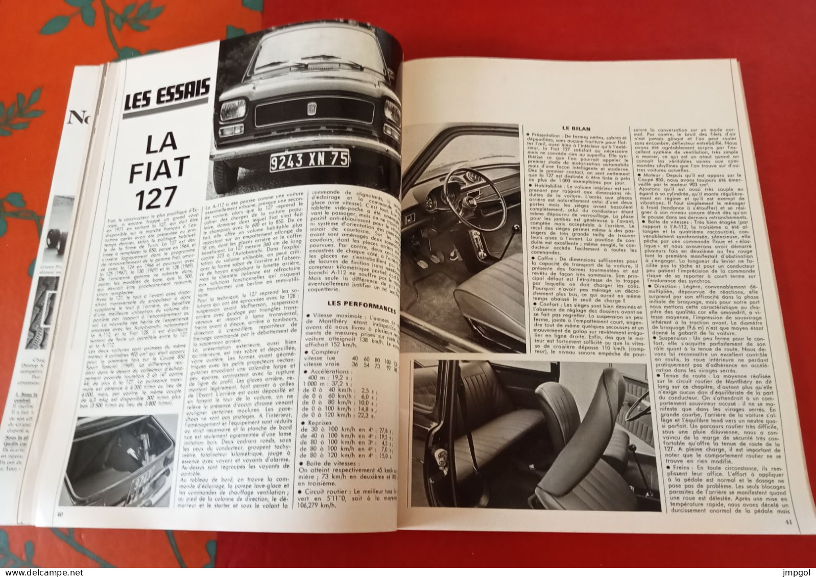 Moteurs n°91 Oct 1971 Salon de l'Auto Nouveautés Catalogue constructeurs Essais Fiat 130 Coupé Mercedes GP Italie F1