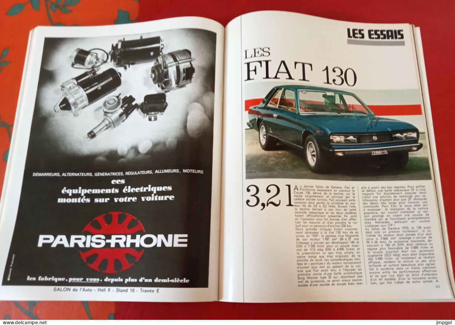 Moteurs n°91 Oct 1971 Salon de l'Auto Nouveautés Catalogue constructeurs Essais Fiat 130 Coupé Mercedes GP Italie F1