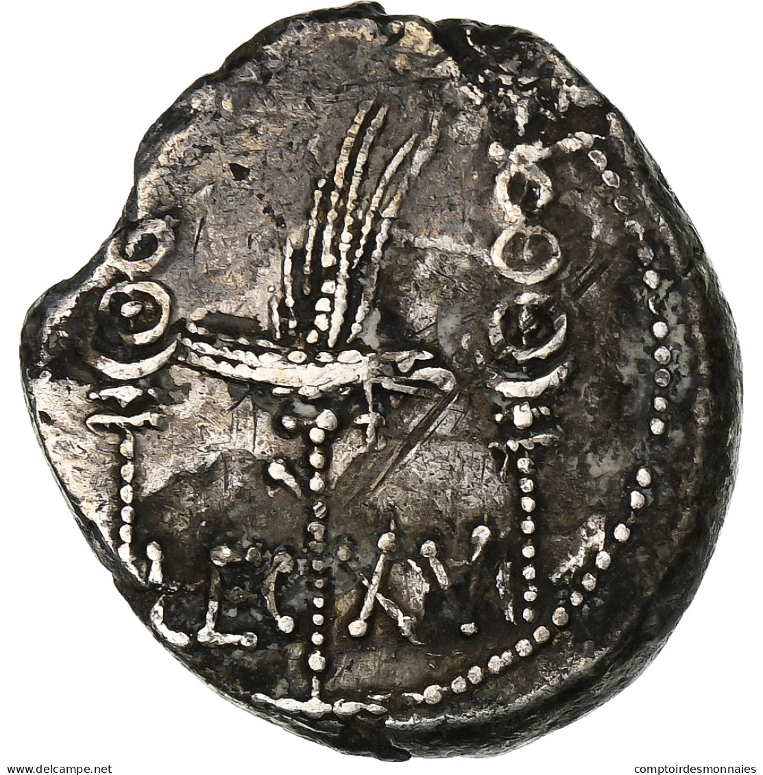 Marc Antoine, Legionary Denarius, 32-31 BC, Patrae ?, LEG XV, Argent, TTB - República (-280 / -27)