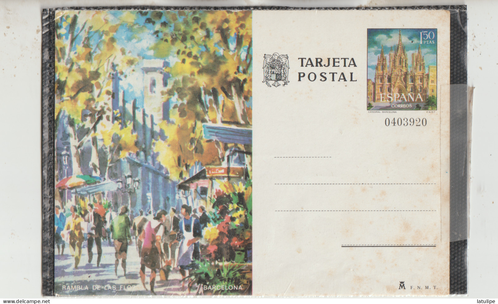 Tarjeta Postal De Barcelonne _Rambla De Case Flor 1ptas  Neuve - Barcelona