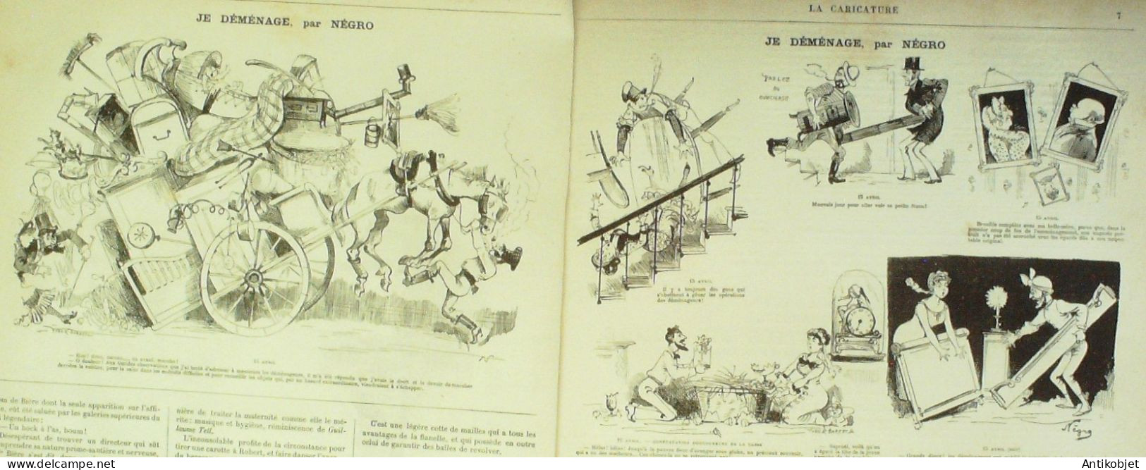 La Caricature 1880 N°  17 Vie De PolichinelleDraner Robida Négro Trick - Zeitschriften - Vor 1900