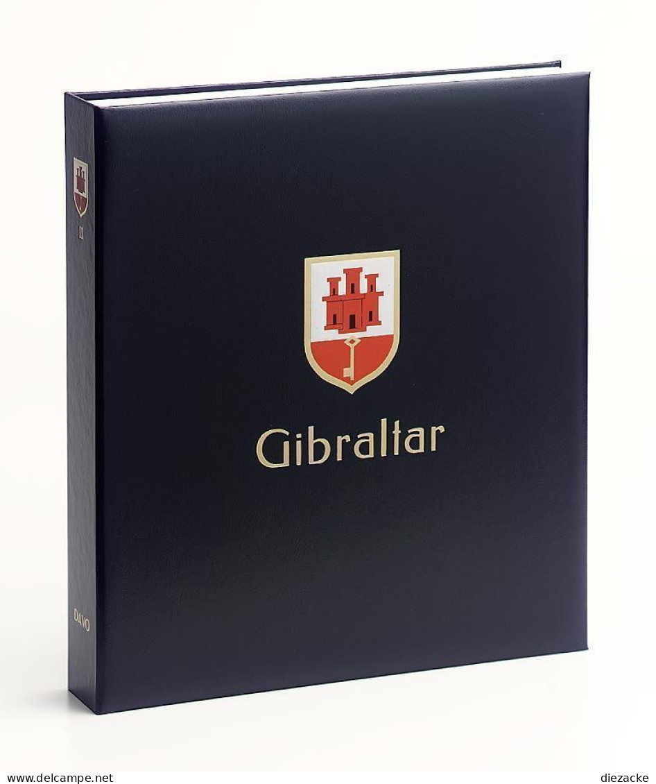 DAVO Luxus Leerbinder Blau Gibraltar Teil III Neuwertig ( - Alben Leer