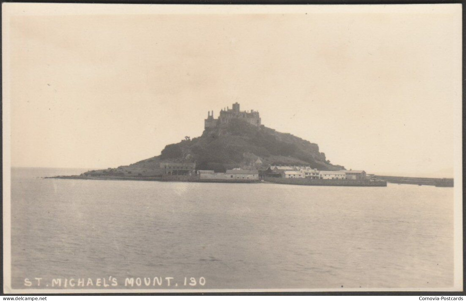 St Michael's Mount, Cornwall, C.1932 - HT James RP Postcard - St Michael's Mount
