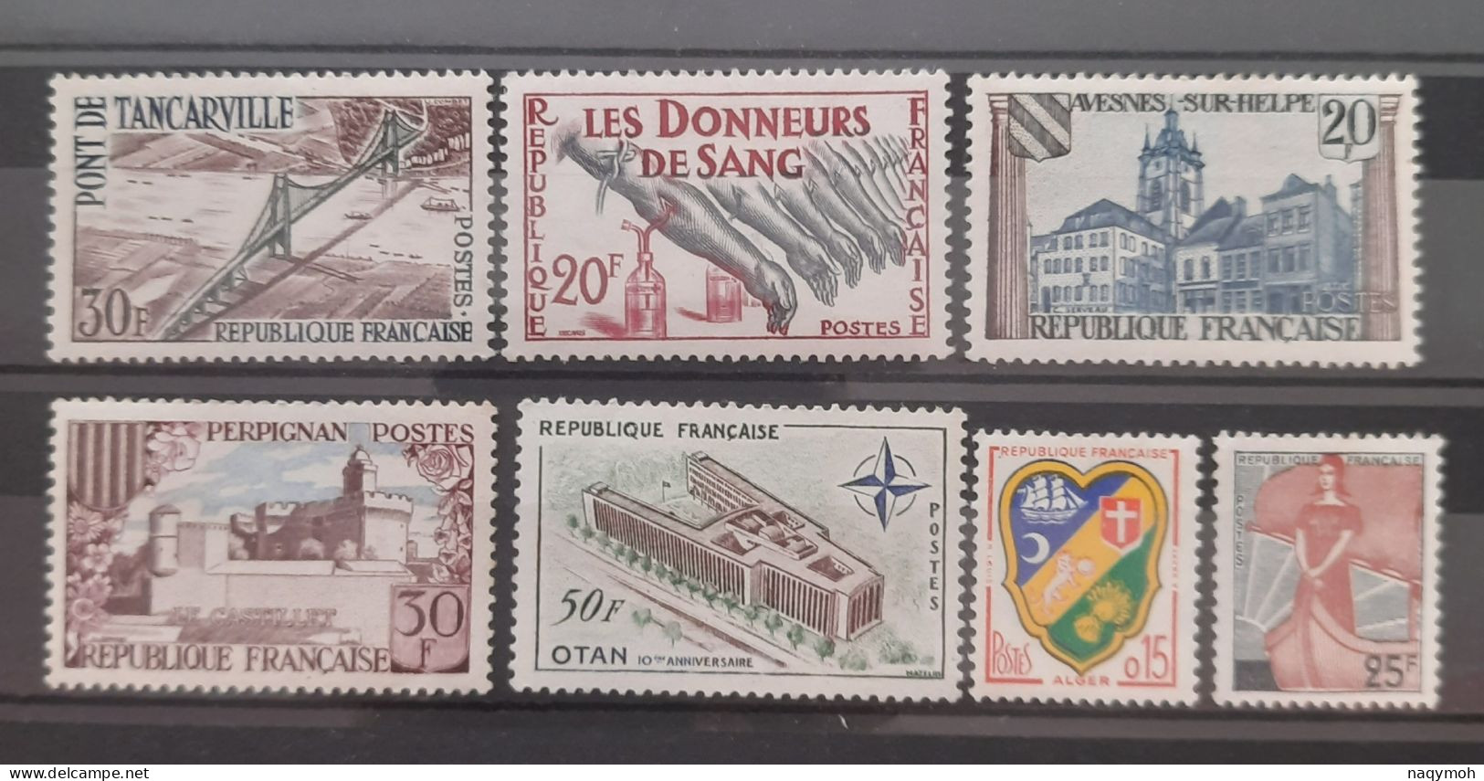 France Yvert N°1195 1215 1220 1221 1222 1216 Et 1228** Année 1959 (7 Timbres MNH). - Nuevos