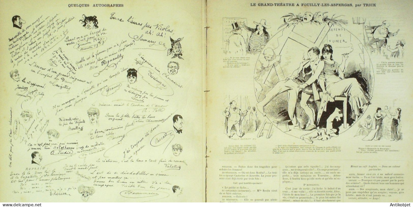 La Caricature 1880 N°  18 Coulisses Costumes Des Pillules Du Diable Draner Robida Philippon Daumier - Riviste - Ante 1900