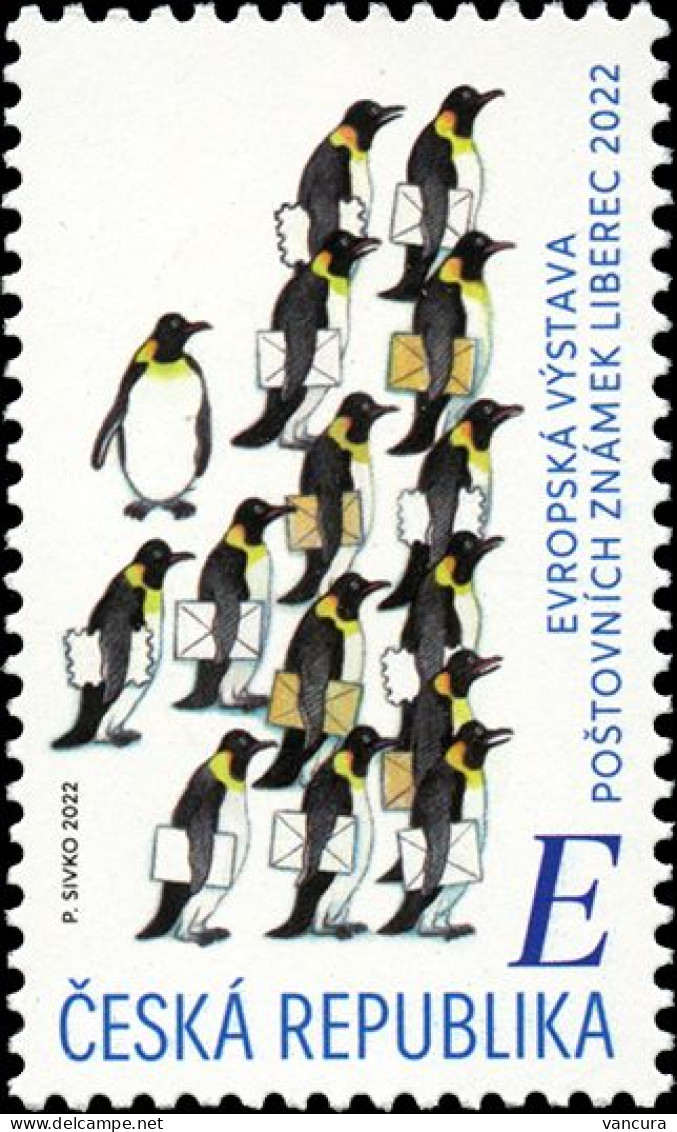 ** 1178 Czech Republic European Philatelistic Exhibition Liberec 2022 Reichenberg - Penguins