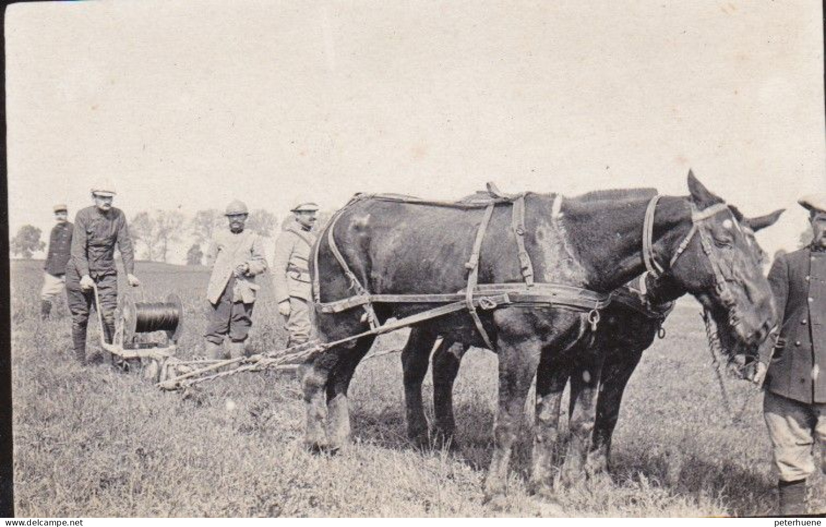 Weltkrieg Frankreich. 10 Original-Fotos, 1 X JUVIGNY. Schützengräben, Stellung, Pferde. Vom Atelier Neurdein In Paris - 1914-18